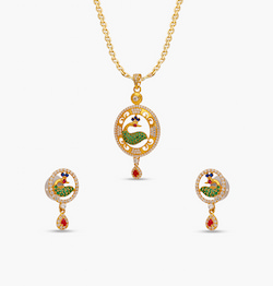 The Peacock Pleasure Pendant Set